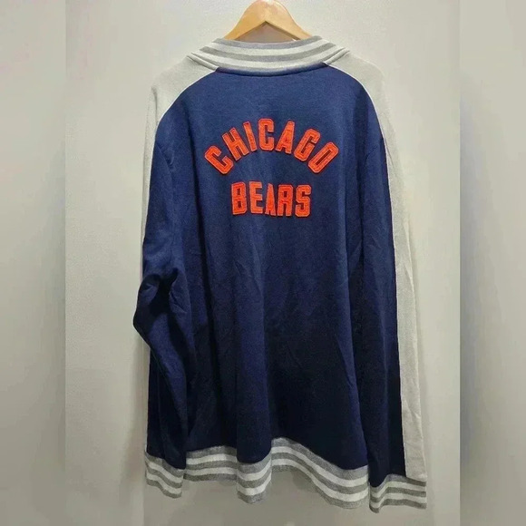 Fanatics Chicago Bears Varsity Zip Up Men's XXL Blue - Picture 6 of 6